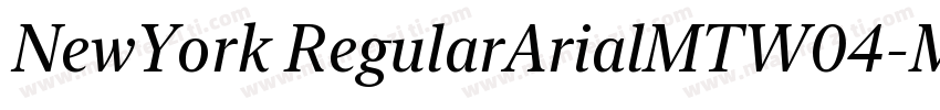 NewYork RegularArialMTW04-Medium Re字体转换